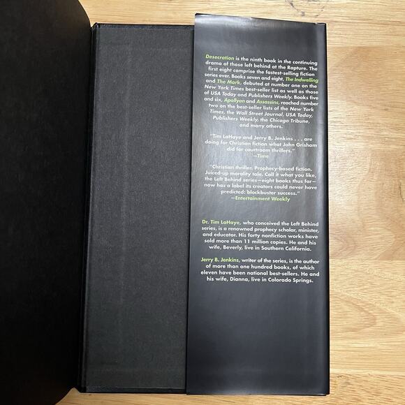 Left Behind Series Hardcover Book 9 Desecration Tim LaHaye and Jerry B Jenkins - Picture 5 of 7